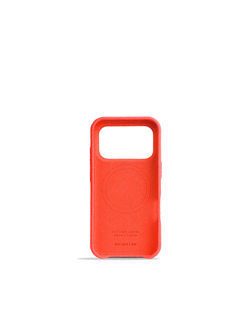 iPhone 17 Leather Case - Cherry Spritz side view