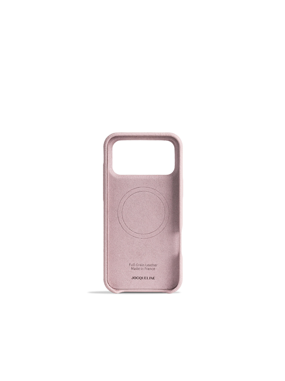 iPhone 17 Leather Case - Cloud Mist side view