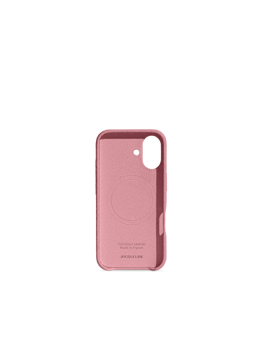 iPhone 17 Leather Case - Dry Rose Martini side view