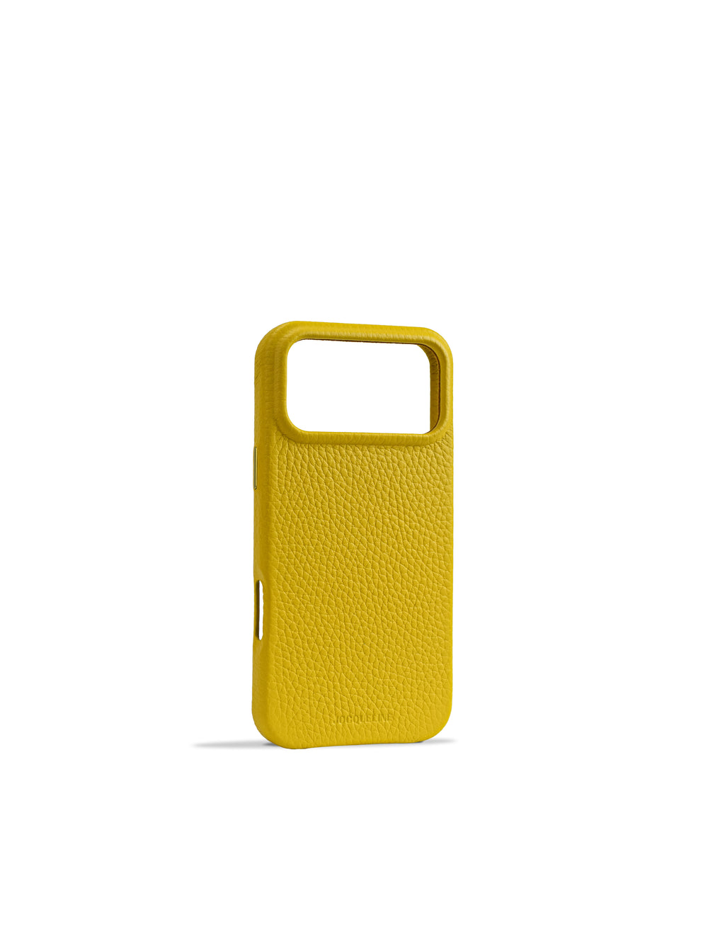 iPhone 17 Leather Case - Ginkgo Gold angle view