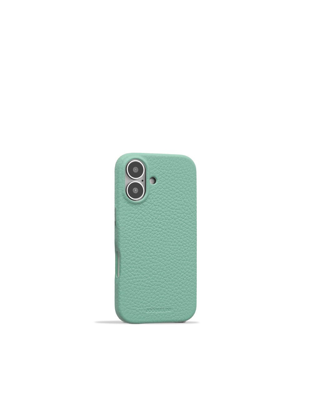 iPhone 17 Leather Case - Kelp Green angle view