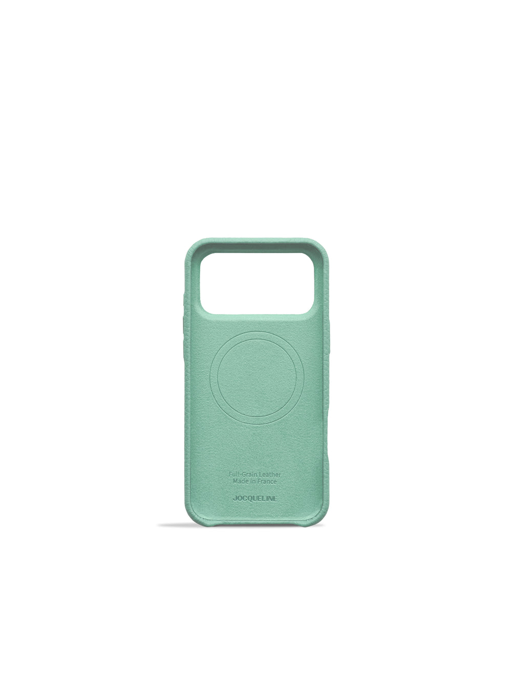 iPhone 18 Leather Case - Kelp Green side view