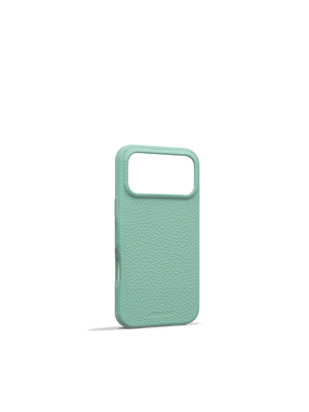 iPhone 17 Leather Case - Kelp Green angle view