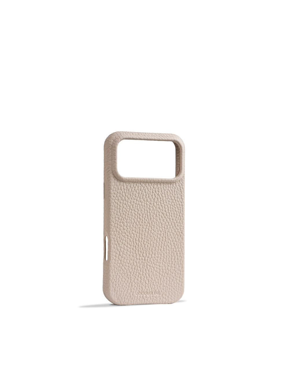 iPhone 17 Leather Case - Oatmeal White angle view