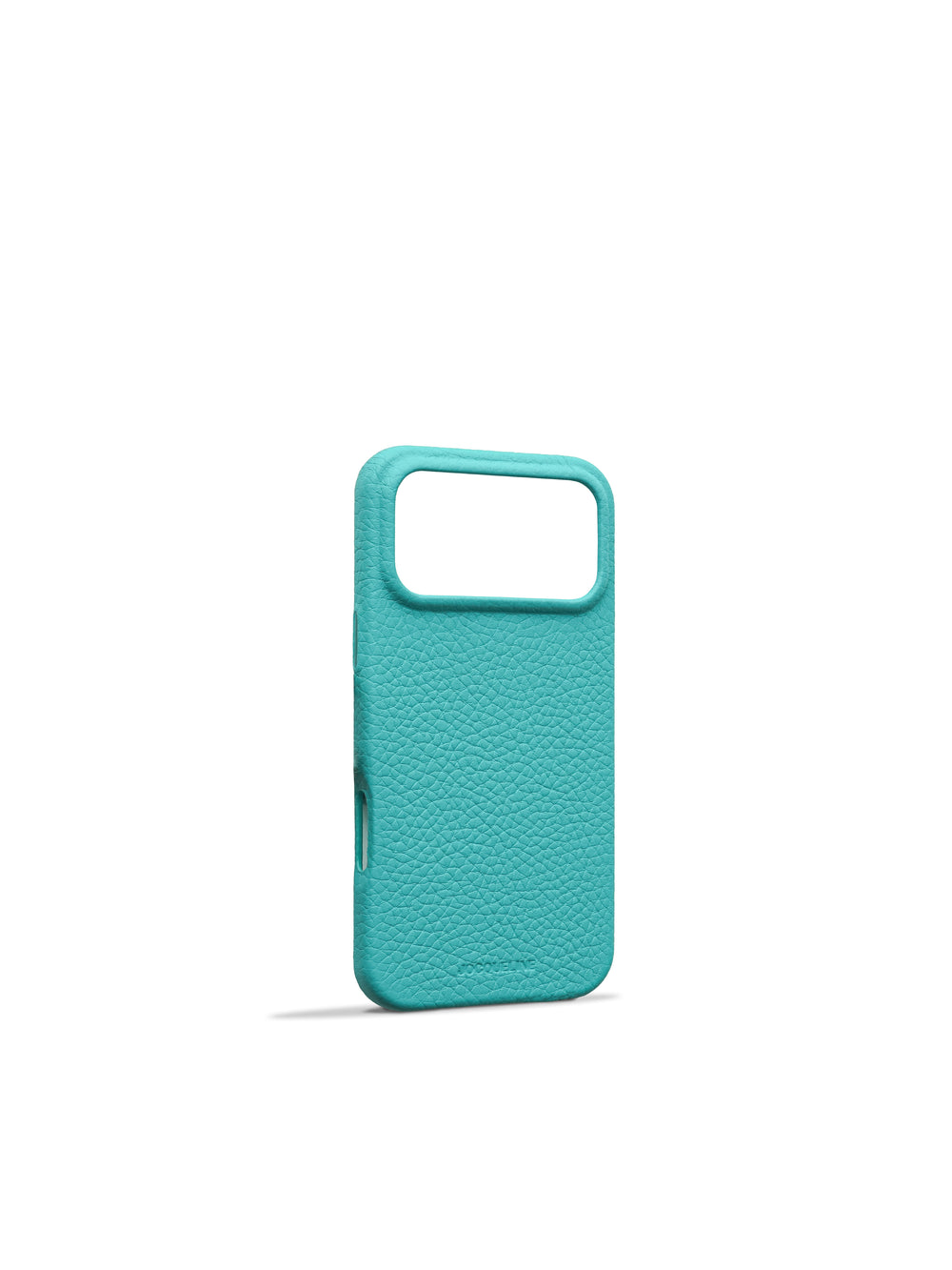 iPhone 17 Leather Case - Peacock Blue angle view