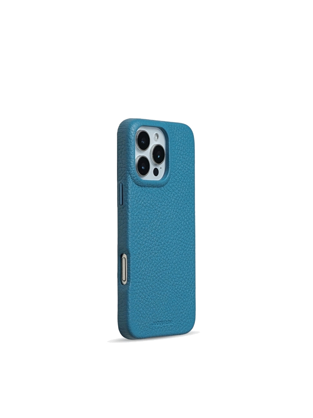 iPhone 16 Leather Case - Blue Jean side view