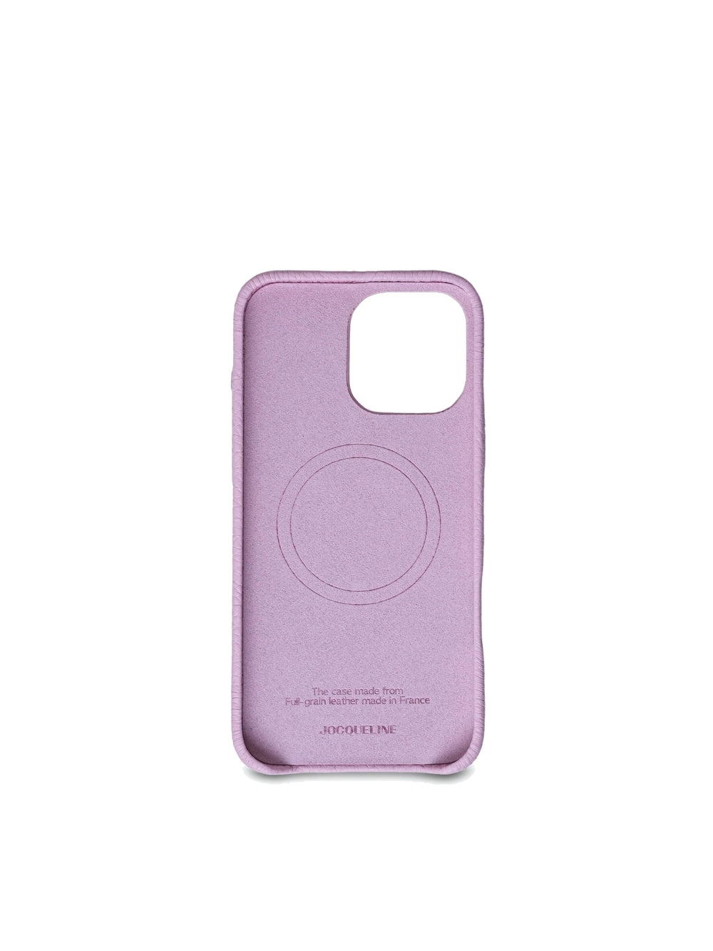 iPhone 16 Leather Case - Cupcake Pink angle view