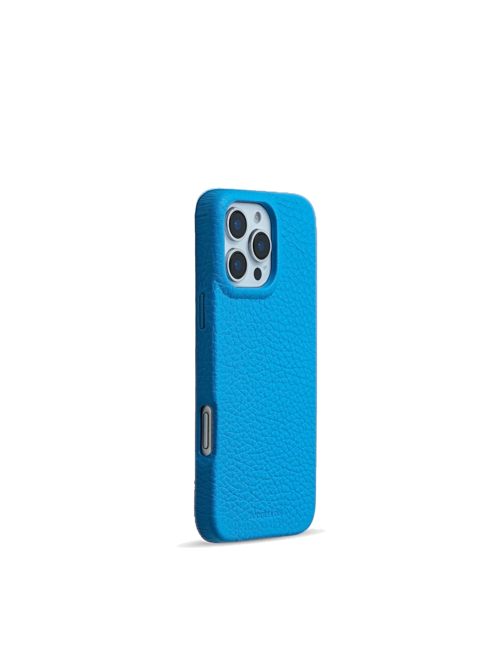 iPhone 16 Leather Case - Frida Blue side view