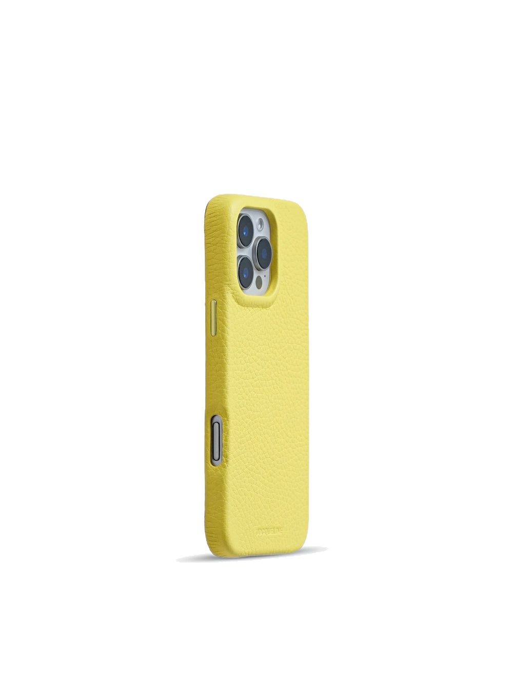 iPhone 16 Leather Case - Lemon Tonic side view