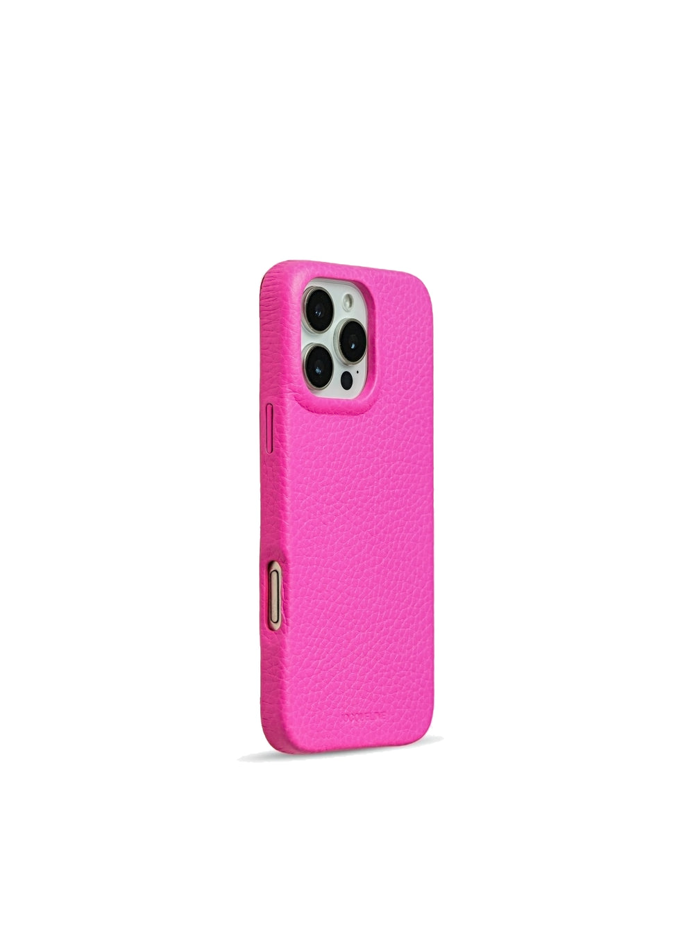 iPhone 16 Leather Case - New Barbie Pink side view