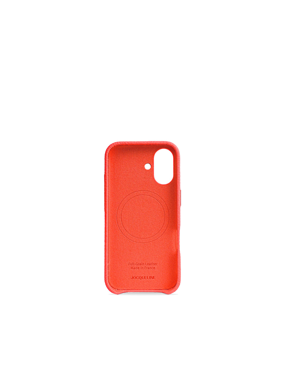 iPhone 17 Leather Case - Cherry Spritz side view