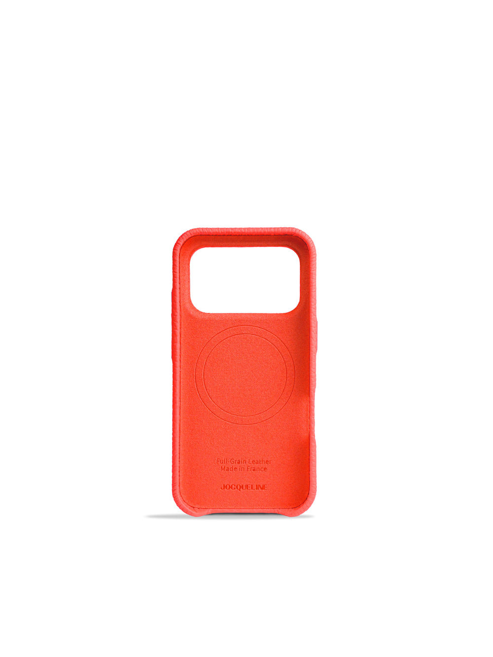 iPhone 17 Leather Case - Cherry Spritz side view
