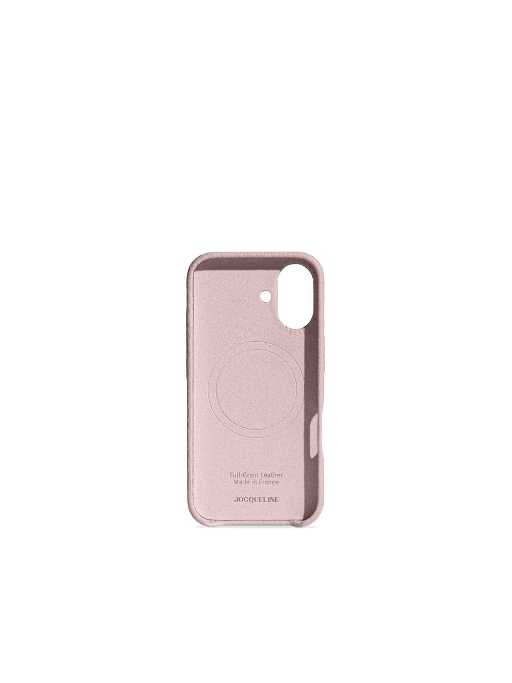 iPhone 17 Leather Case - Cloud Mist side view