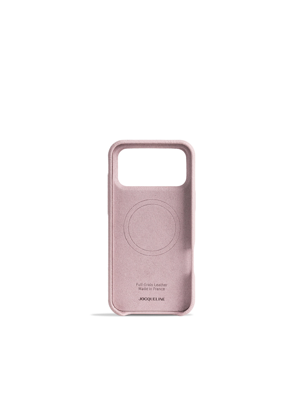iPhone 17 Leather Case - Cloud Mist side view