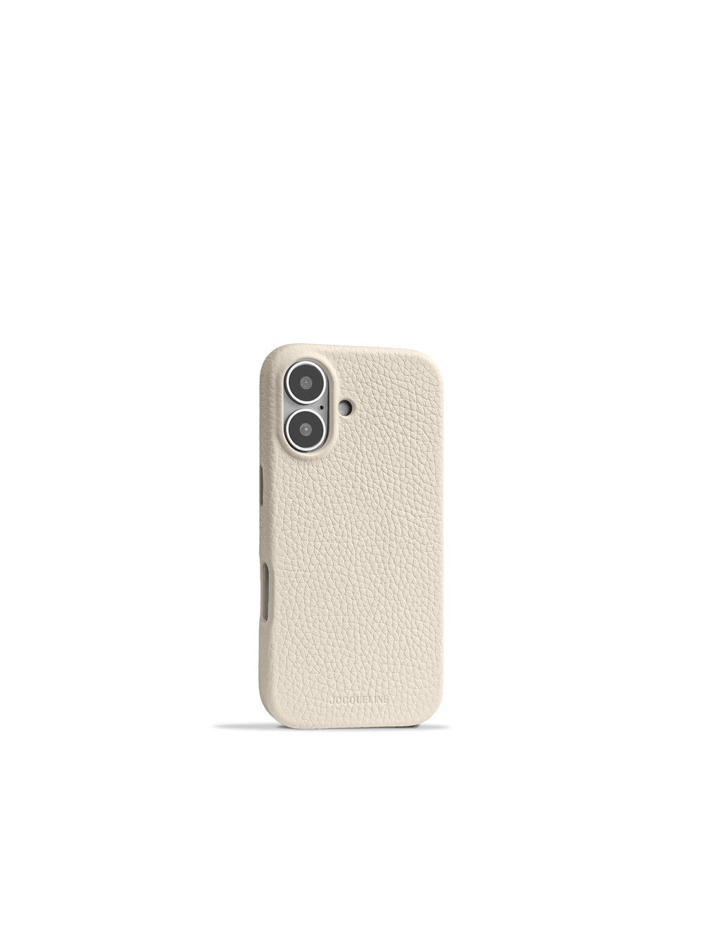 iPhone 17 Leather Case - Craie angle view