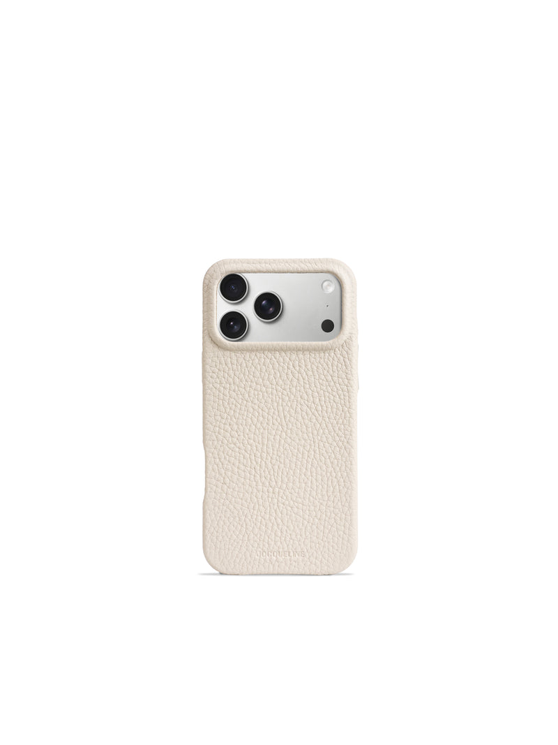 iPhone 18 Leather Case - Craie