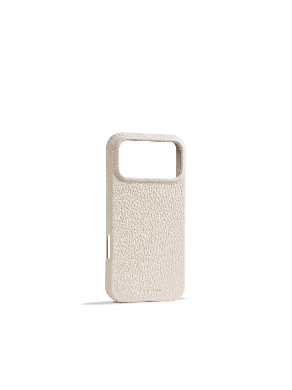 iPhone 18 Leather Case - Craie angle view