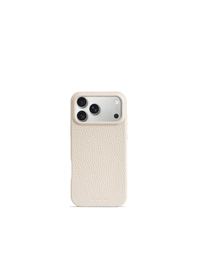 iPhone 17 Leather Case - Craie