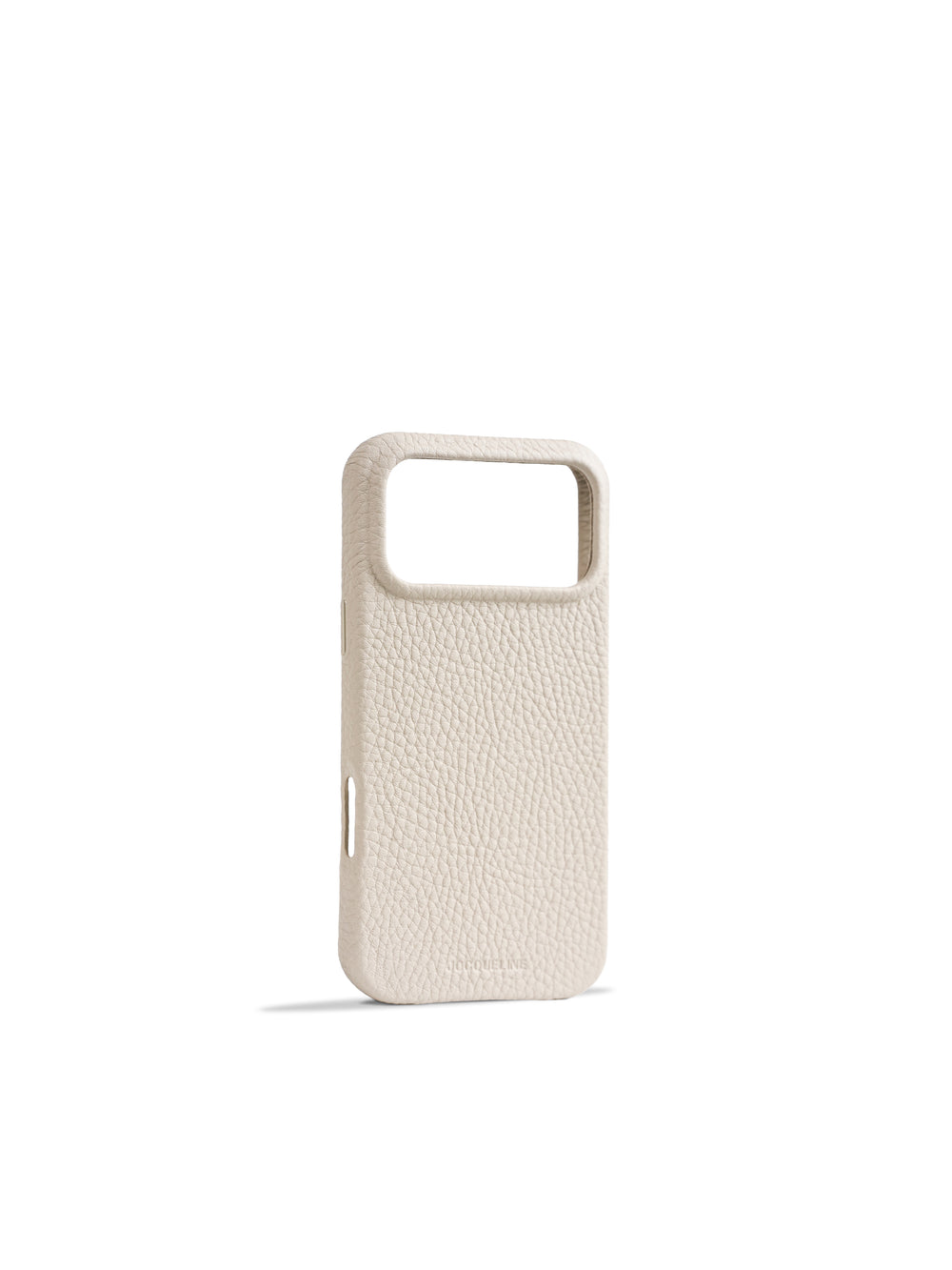 iPhone 18 Leather Case - Craie angle view