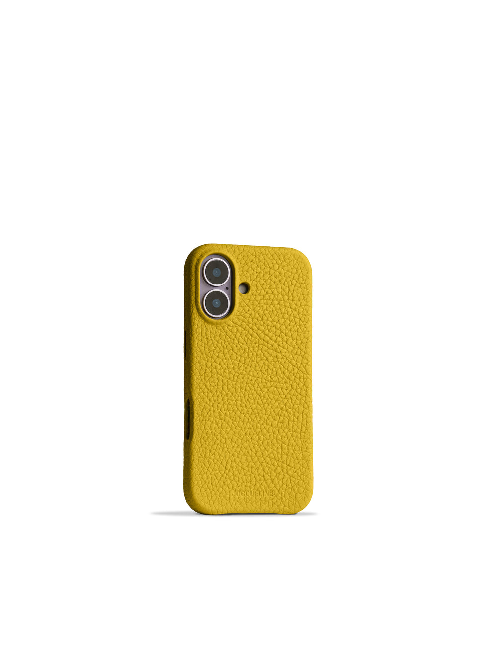 iPhone 17 Leather Case - Ginkgo Gold angle view