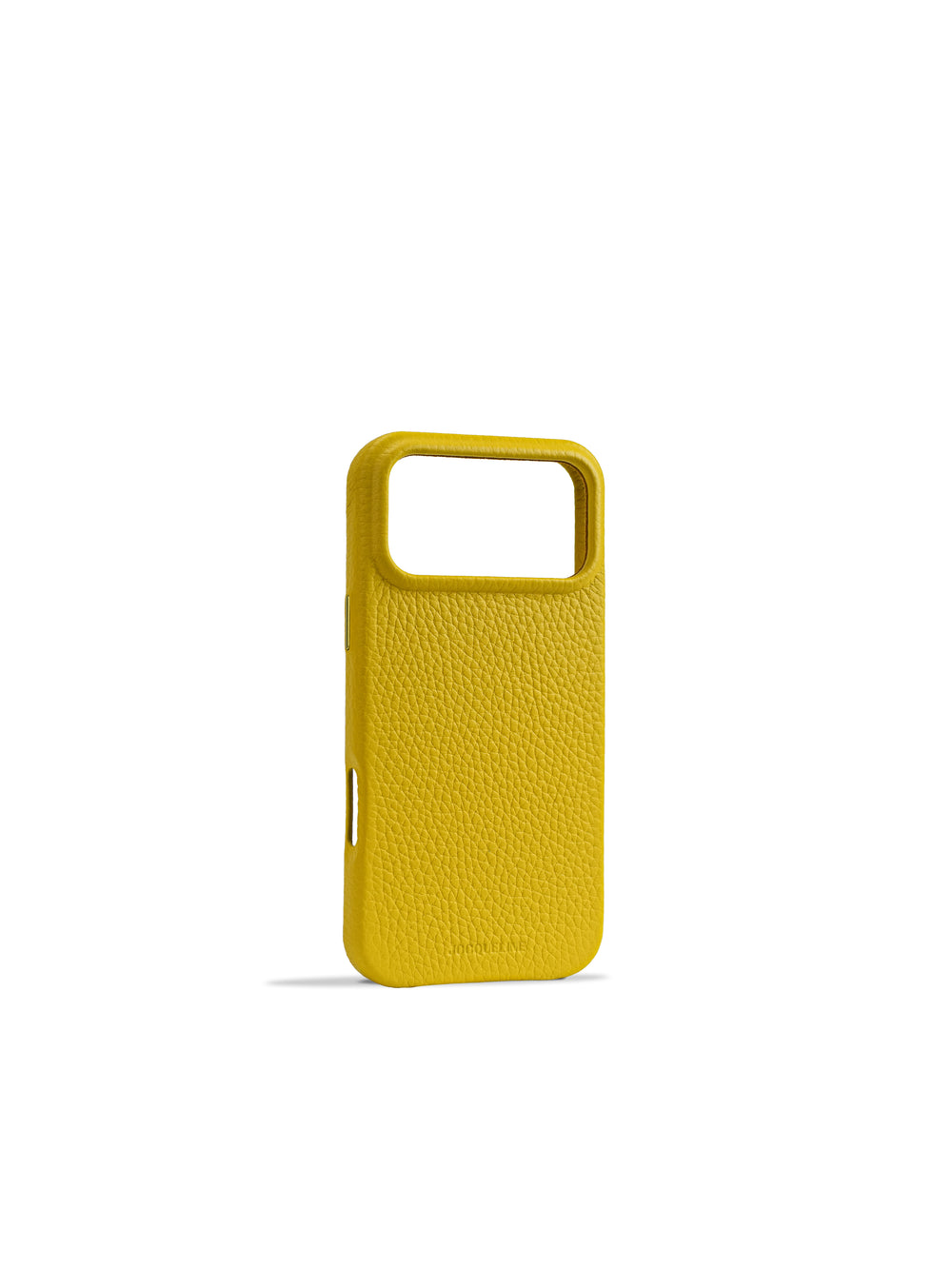 iPhone 18 Leather Case - Ginkgo Gold angle view