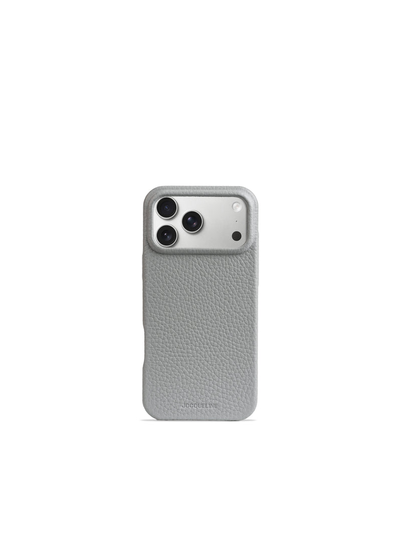iPhone 18 Leather Case - Gris Mouette