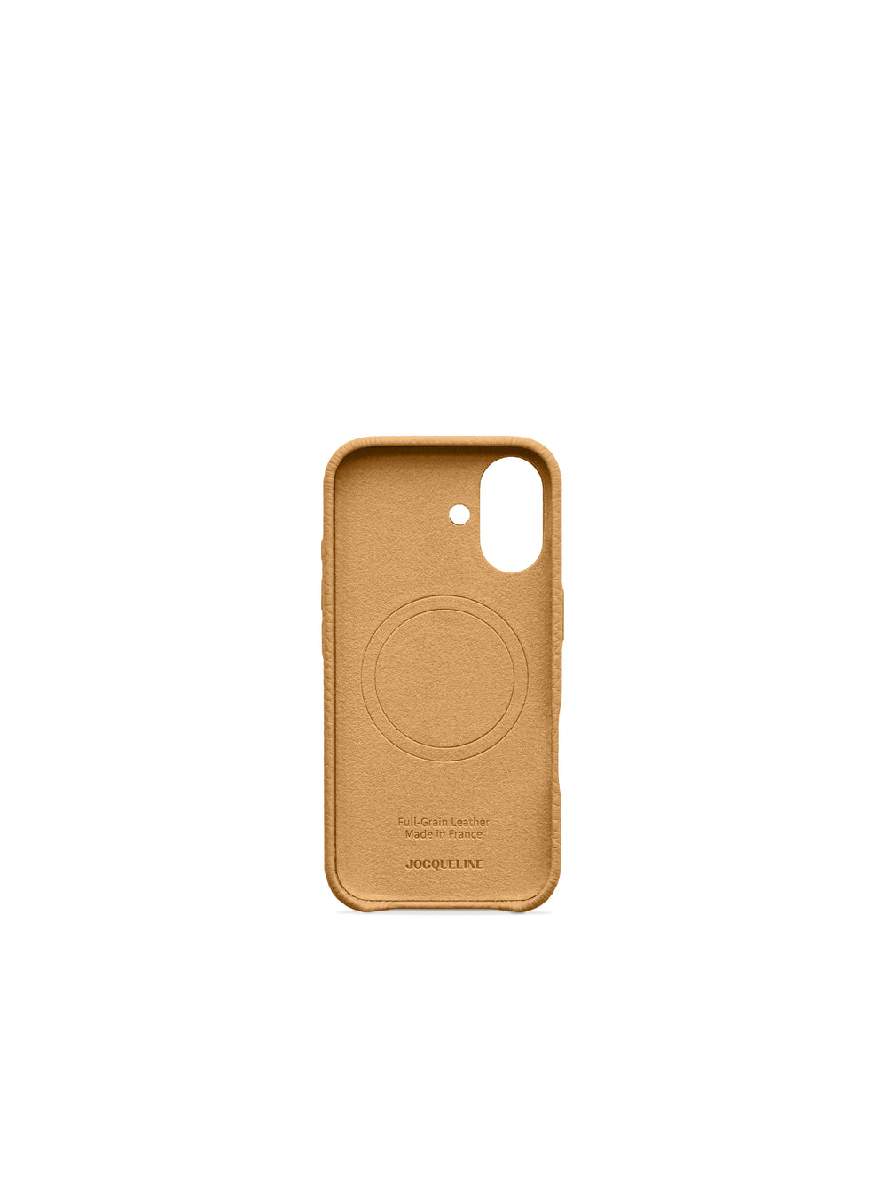 iPhone 17 Leather Case - Kraft Cognac side view