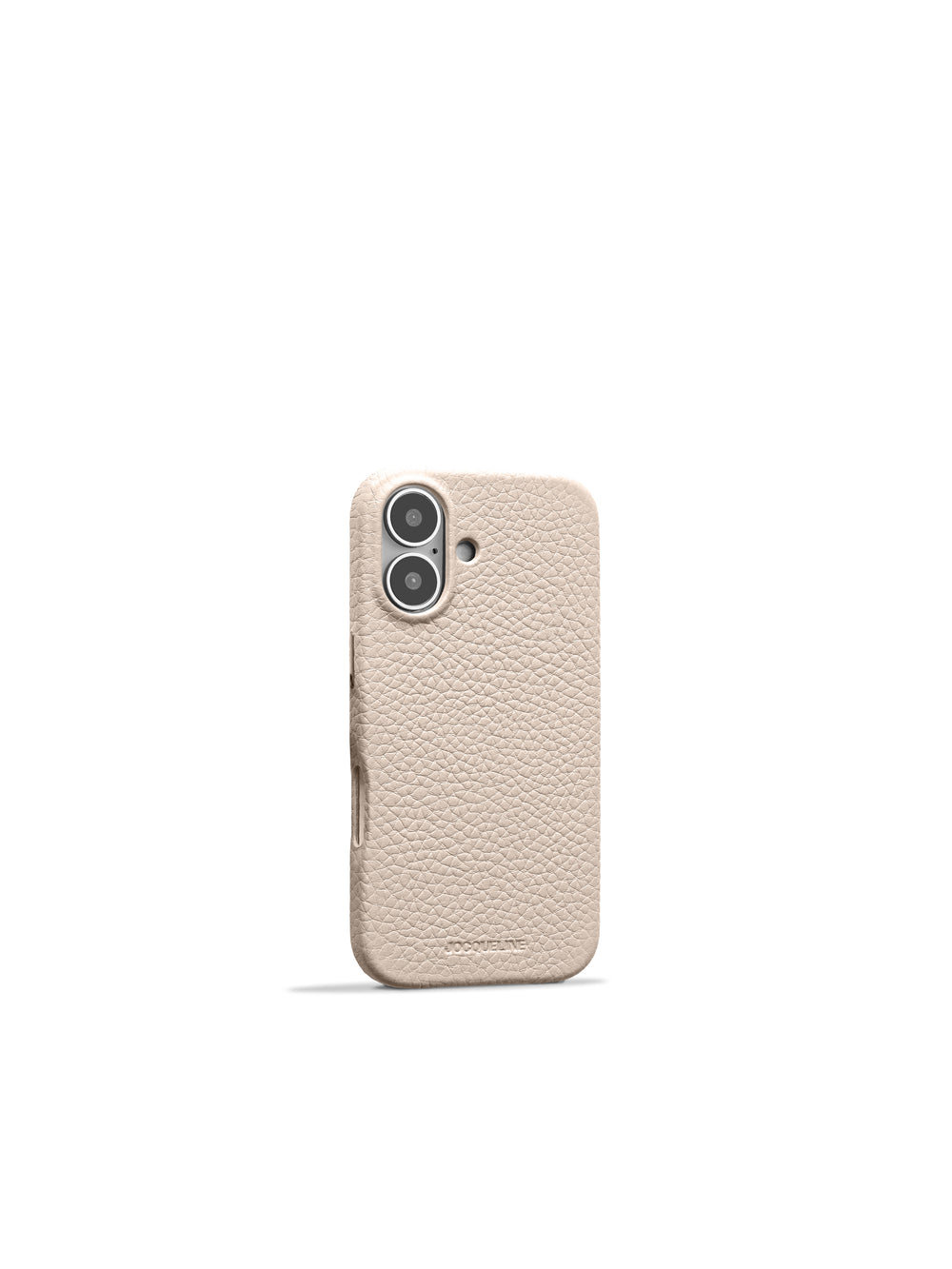 iPhone 17 Leather Case - Oatmeal White angle view