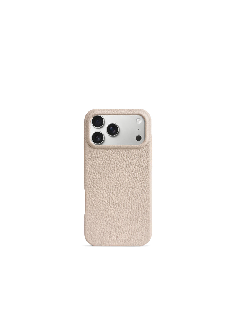 iPhone 17 Leather Case - Oatmeal White