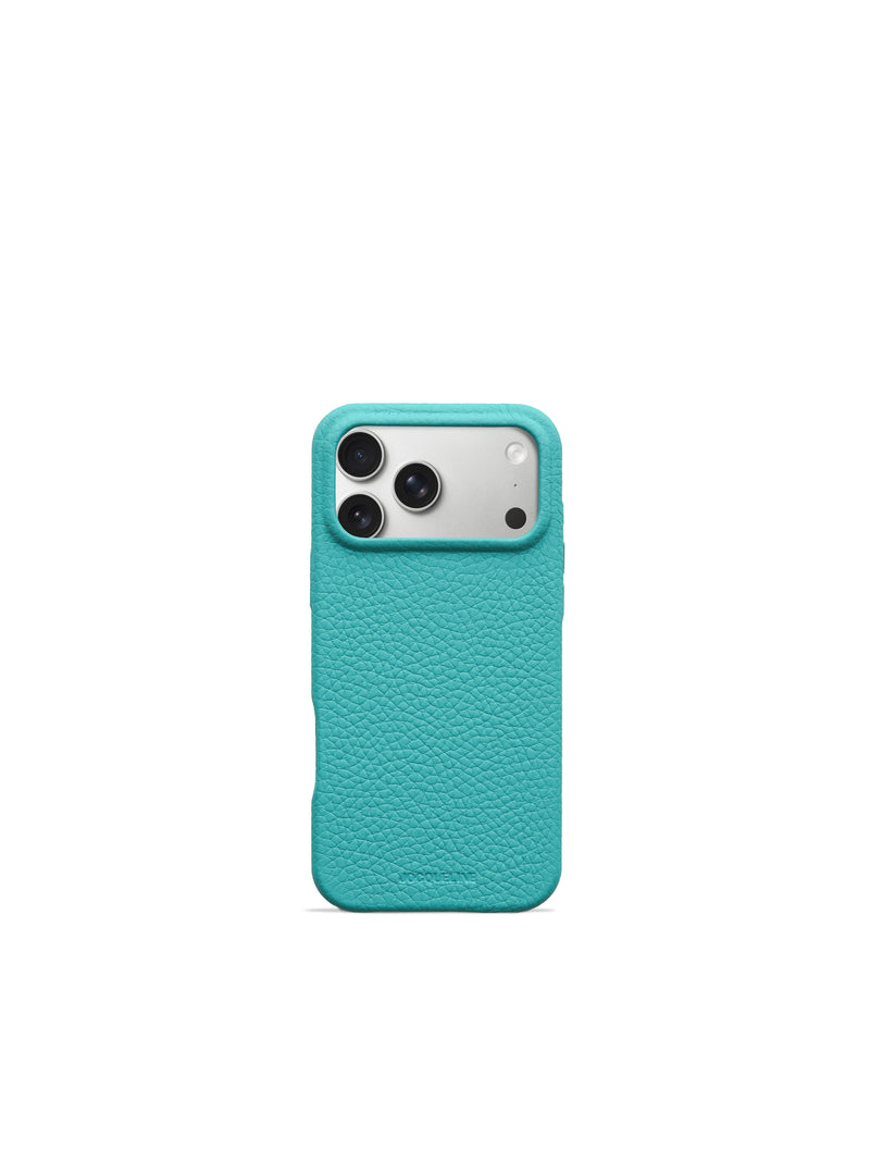 iPhone 17 Leather Case - Peacock Blue