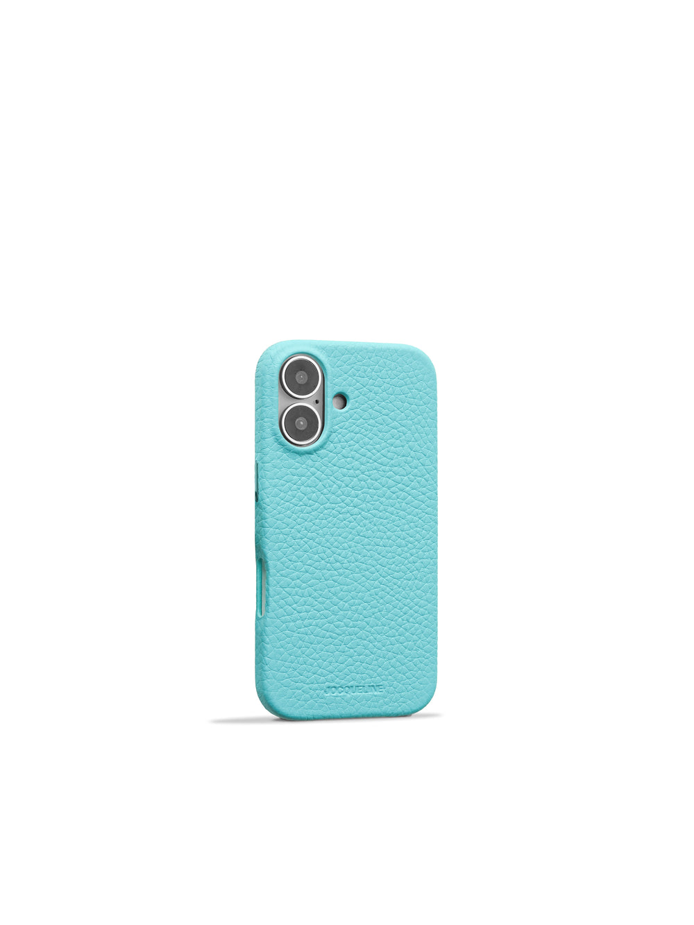 iPhone 17 Leather Case - Sea Salt Mousse angle view