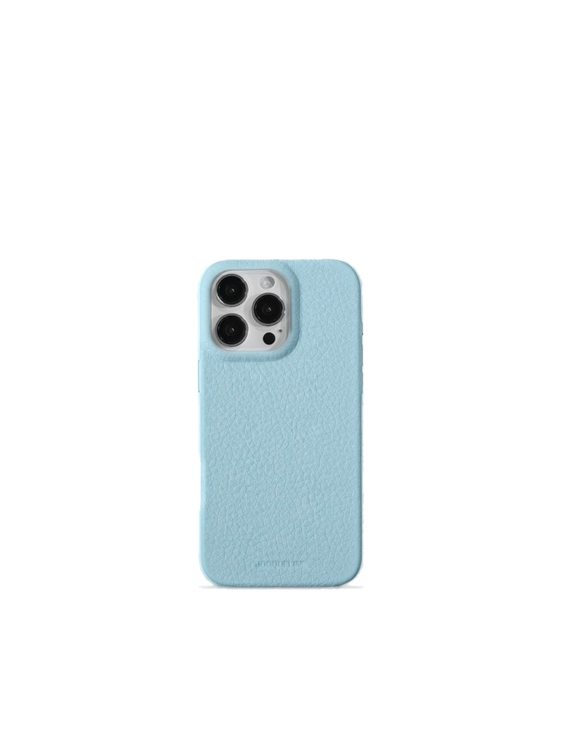 iPhone 16 Leather Case - Blue Marshmallow