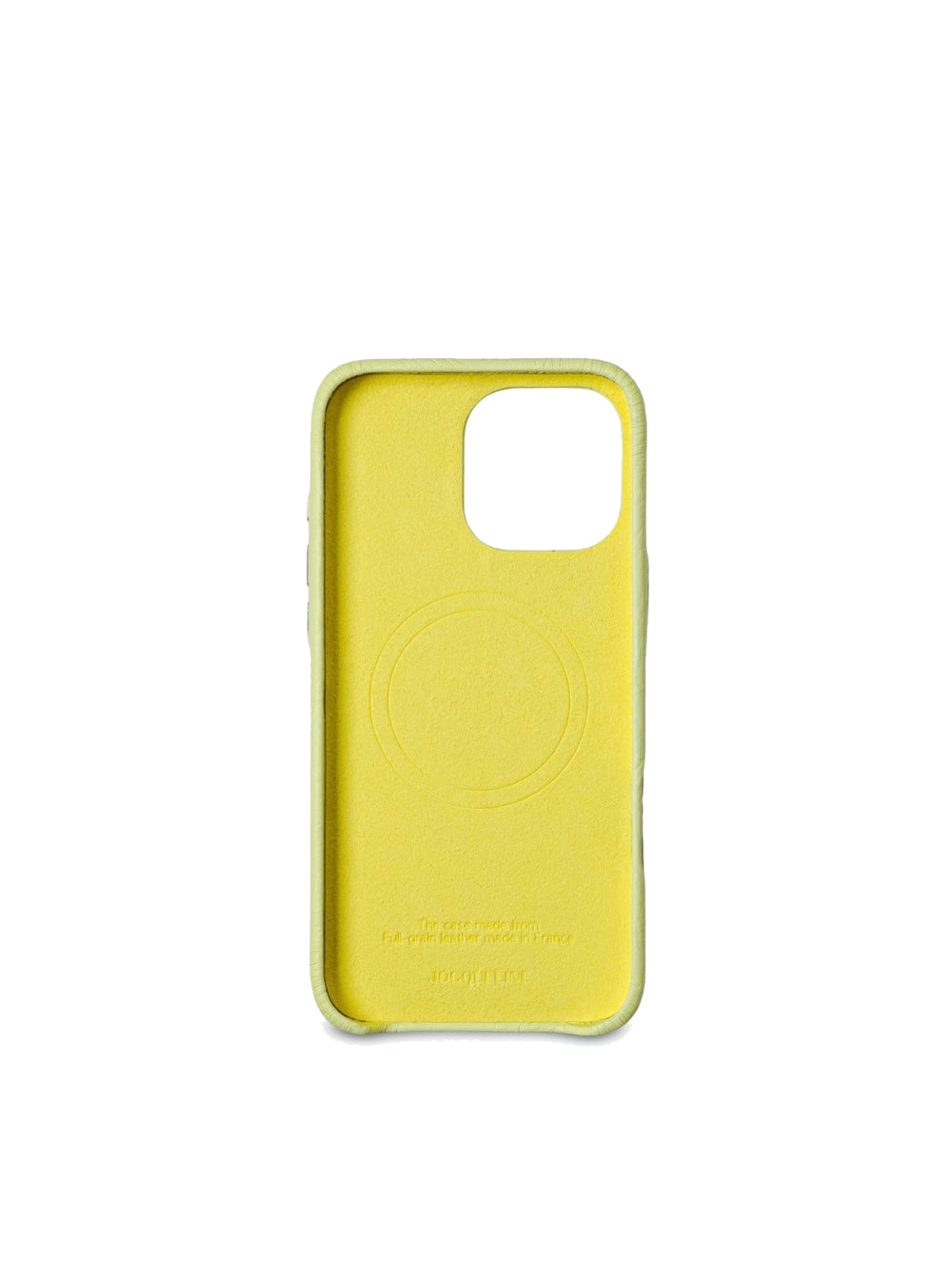 iPhone 16 Leather Case - Butter Cream angle view