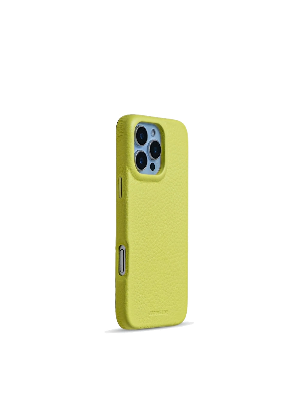 iPhone 16 Leather Case - Butter Cream side view