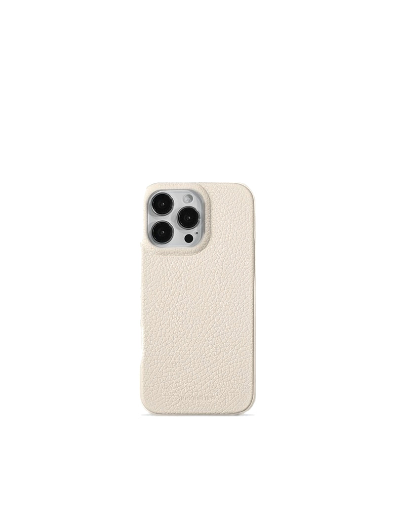 iPhone 16 Leather Case - Cream White
