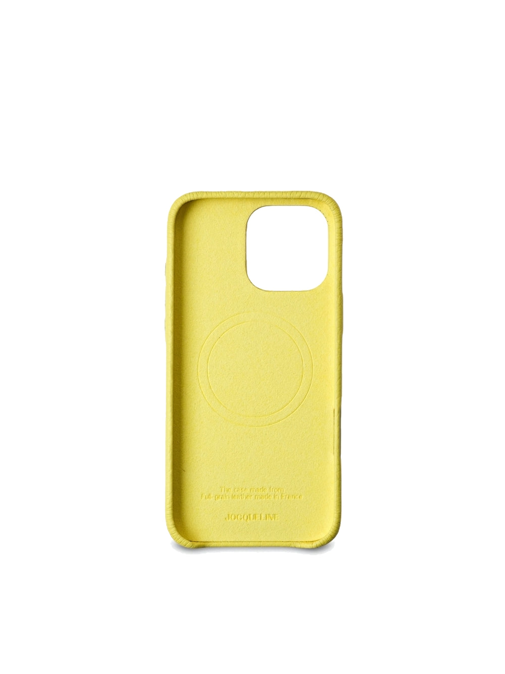 iPhone 16 Leather Case - Lemon Tonic angle view