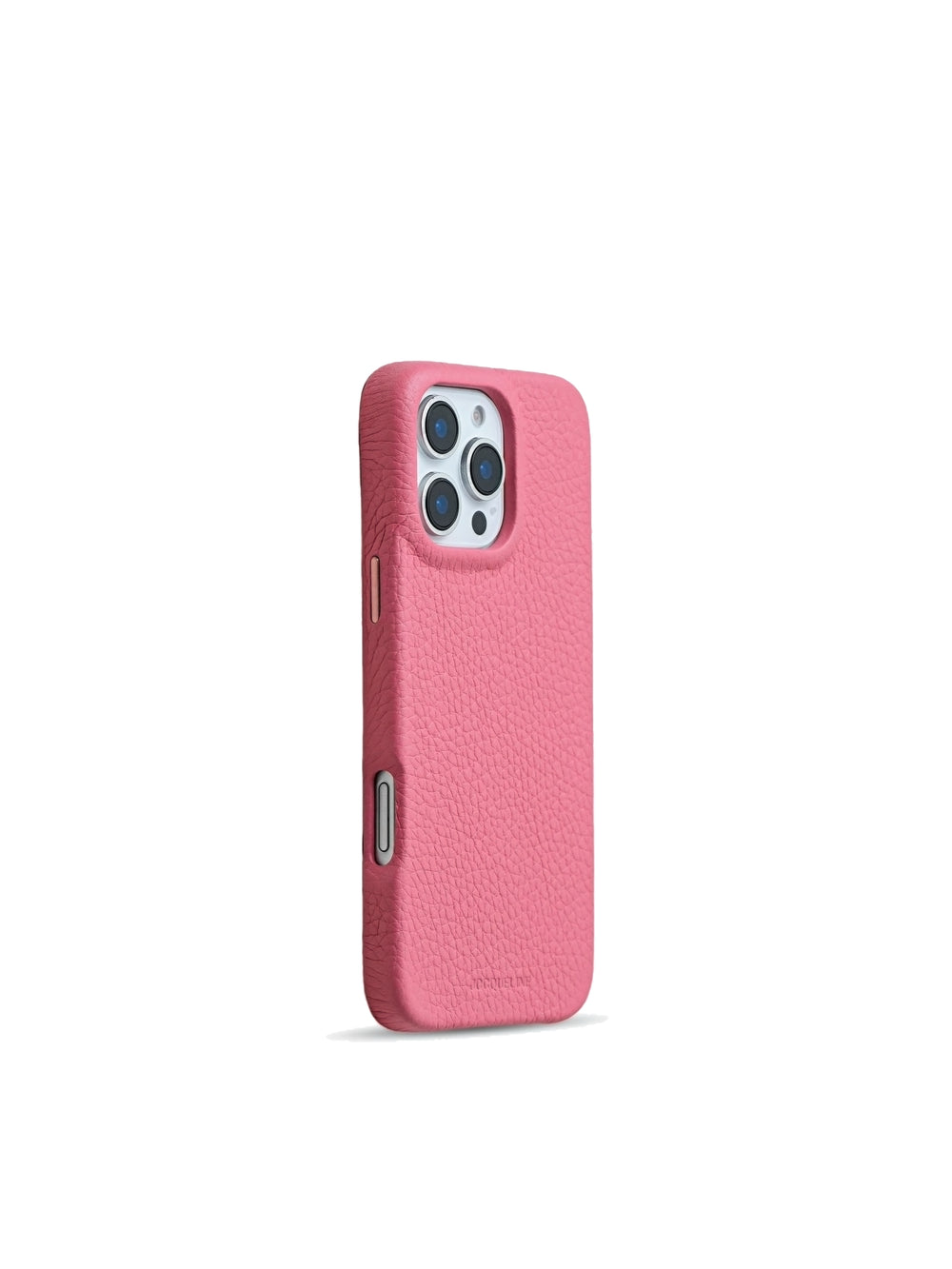 iPhone 16 Leather Case - Lipstick Rose side view