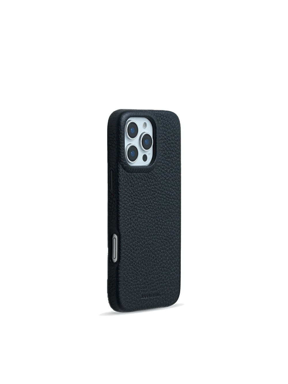 iPhone 16 Leather Case - Noir Black side view