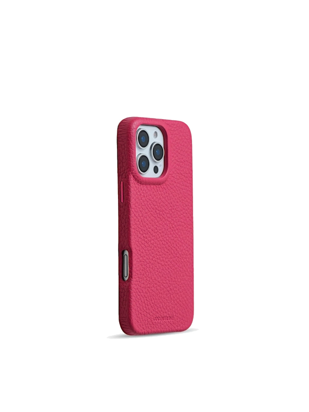 iPhone 16 Leather Case - Rose Sorbet side view
