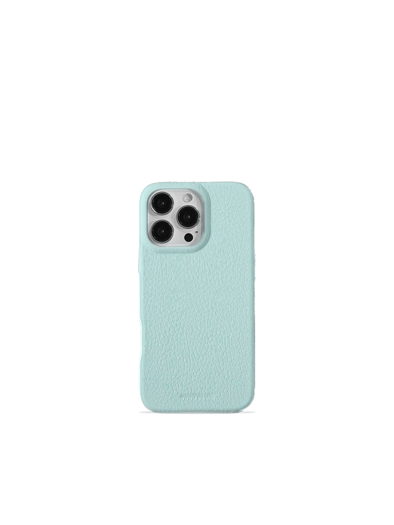 iPhone 16 Leather Case - Vert Marshmallow